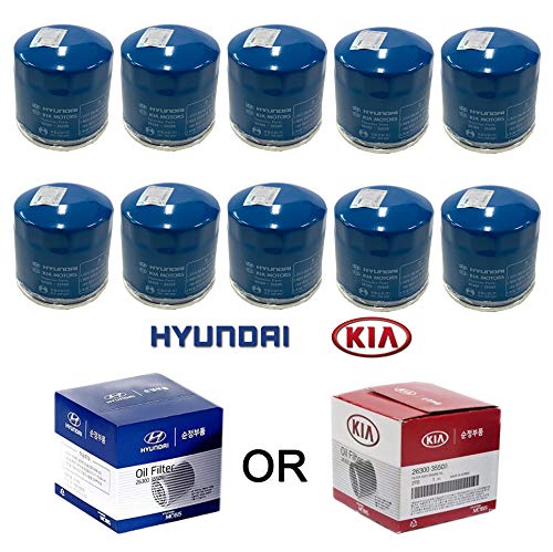 Genuine OEM Hyundai & Kia Oil Filter 26300-35505 (New Version of 35504) (10-pack)