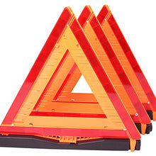 CARTMAN Warning Triangle DOT Approved, Identical to: United States FMVSS 571.125, Reflective Warning Road Safety Triangle Kit, Pack of 3