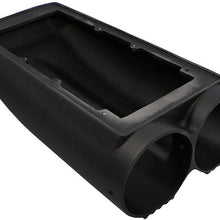 Assault Racing Products A5234PBK Black Polished Finned Top Shotgun Intake Air Scoop Single & Dual Carb Setup