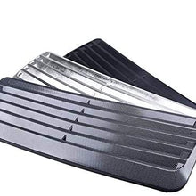 Universal Car Air Flow Intake Scoop Turbo Bonnet Vent Grills Cover Hood Decorate Fog Light Grille Covers (Color Name : Imitation Carbon)