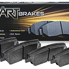 Front Hart Brakes Ceramic Series Brake Pad With Rubber Steel Rubber Shims