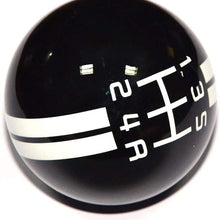 SMKJ 5 Speed Mustang White line Shift Knob Black Car Gear Stick Shift Shifter Knob Automatic Manual Shifter Knob Suitable for Most Transmission Vehicles