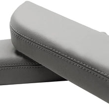 QKPARTS Door Panel Armrest Real Leather for Honda Pilot 09-13 Gray