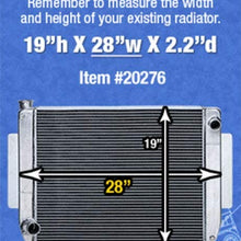 Maxx Power FD CHRY Style Tri Flow Aluminum Radiator 28 Inch 3 Pass Cooling