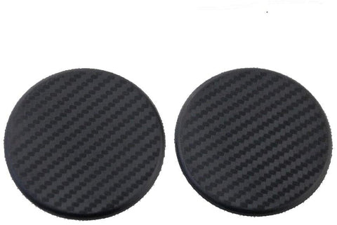 TRUE LINE Automotive Black Round Carbon Fiber Cup Holder Insert Interior Car Tray Anti Slip Pad