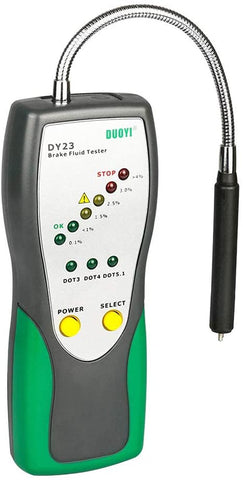 LANGYINH Automotive Brake Fluid Tester Goose Neck Detector Sound and Light Double Alarm,Support DOT3 DOT4 DOT 5 Auto Detector