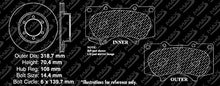 [Front] Max Brakes Elite XDS Rotors with Carbon Ceramic Pads KT029381
