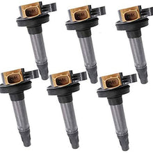 Amrxuts 6pcs DG549 BL3Z-12029-B Ignition Coil Packs for 2013-2017 ford Expedition Explorer F-150 Flex Taurus Transit for Lincoln MKS MKT Navigator 3.5L V6 DG-549 C1814 UF646 BL3Z-12029-C