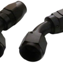 2pcs 10AN Swivel Oil/Air/Fuel/Gas Line Hose End Fitting Elbow 45 Degree