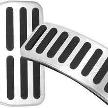 Akozon Brake Pedal 2pcs No-Slip Car Pad Foot Rest Simple Installation Fits for Bora