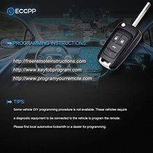 ECCPP Replacement fits for Uncut Keyless Entry Remote Key Fob 2010-2016 Chevrolet Camaro/Chevrolet Cruze/Chevrolet Equinox/Chevrolet Malibu OHT01060512 (Pack of 2)