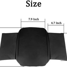 D-Lumina Center Console Cover Armrest Cushion Pad for Toyota Tacoma 2016 2017 2018 Armrest Pad, W/ 2-Side Storage Pockets, Neoprene, Waterproof, Black