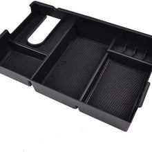 Salusy Center Console Organizer Tray Armrest Storage Box Car-Styling Accessories Parts Compatible with Toyota Tundra 2014-2019