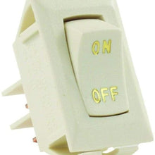 JR Products 12605 Brown SPST Labeled On/Off Switch