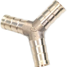 Autobahn88 3-Way T-piece Brass Copper Hose Joiner Tee Connector, OD 16mm (0.64 inch) (Pack of 2)