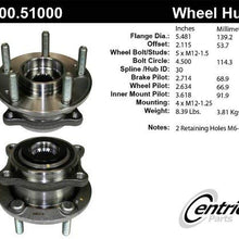 Centric 400.51000E Rear Wheel Bearing