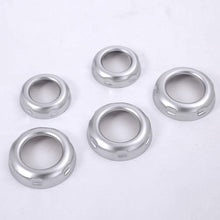 TongSheng 5pcs Chrome Volume and Air Conditioning Knobs Trim for Land Rover Discovery 4 LR4 2010-2016 RRS 2010-2013 Freelander 2 2013-2015