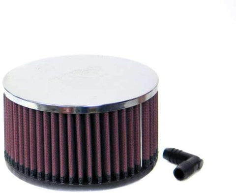 K&N Universal Clamp-On Air Filter: High Performance, Premium, Washable, Replacement Engine Filter: Flange Diameter: 2.5625 In, Filter Height: 3 In, Flange Length: 0.75 In, Shape: Round, RA-063V