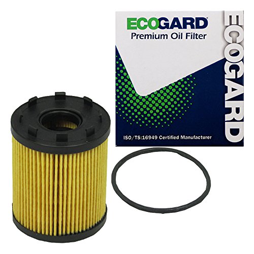 ECOGARD X6162 Premium Cartridge Engine Oil Filter for Conventional Oil Fits Fiat 500 1.4L 2012-2019, 500L 1.4L 2014-2020, 124 Spider 1.4L 2017-2020