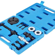 Air Conditioner Clutch Kit, 15Pcs/Set Automotive Car A/C Air Conditioner Remover Compressor Clutch Puller Installer Part Tool