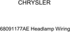 Genuine Chrysler 68091177AE Headlamp Wiring