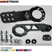 Epman CNC Billet Aluminum Front+Rear Tow Racing Bumper Hook Towing Kit TR-TH01Q (Black)