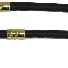 (D-10-3) Inline Tube Front Brake Hose Set Compatible with 1969-72 Chevrolet Nova, 1969-71 Pontiac Firebird with Front Disc Brakes