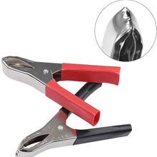 HUIQIAODS Car Crocodile Clip 30A Spring Loaded Auto Vehicle Battery Cable Insulated Alligator Clamp Clips 2PCS