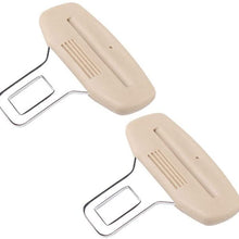 Auto Seat Belts Car Parts, 2 Pack Safety Buckle Seat Belt Plug Universal Connector Bayonet Safety with Card Insert