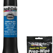 Dupli-Color ACC0409 Metallic Patriot Blue Exact-Match Scratch Fix All-in-1 Touch-Up Paint for Chrysler Vehicles (PBT, PB7) Bundle with Prep Wipe Towelette (2 Items)