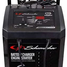Schumacher SC1309 6/12V Wheeled Automatic Battery Charger and 40/200A Engine Starter with Advanced Diagnostic Testing