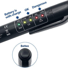 Volwco Universal Brake Fluid Tester Pen-Precision Car Brake Fluid Tester with 5 LED Indicator,Car Vehicle Auto Automotive Testing Tool for DOT3 DOT4 Brake Fluid