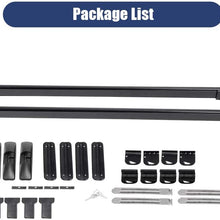 Roof Rack Cross Bar Rail Universal 2X Aluminum Car Top Luggage Roof Rack Cross Bars Carrier with 2 Keys Cargo Racks Rooftop Luggage Canoe Kayak Carrier Rack