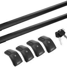 MotorFansClub Roof Rack Cross Bars Fit for Compatible with Honda HRV HR-V 2016 2017 2018 2019 Crossbars Baggage Cargo Luggage Aluminum Black