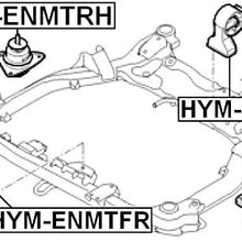 21810-0Q000 / 218100Q000 - Right Engine Mount For Hyundai/Kia