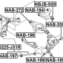 551A0Cc000 - Arm Bushing (for the Rear Suspension) For Nissan - Febest