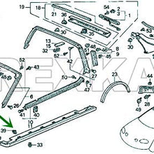 Rexka Rocker Panel Moulding Clip for Honda Acura 91513-SM4-000 Accord Civic CR-V (Pack of 20)