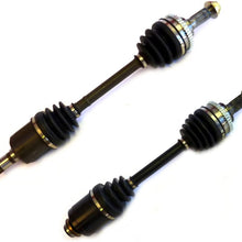 DTA MZ84418442A front Left Right Pair - 2 New Premium CV Axles (Drive Axle Assembly) Compatible with Mazda 626, MX6, With 2.5L Engine or 2.0L Manual Trans