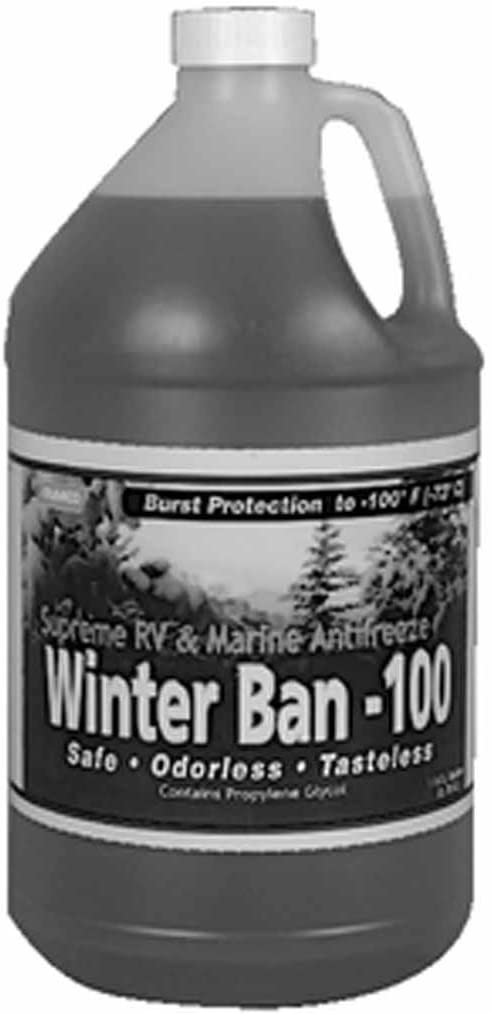 Camco Winter Ban-100 Rv & Marine Anti-Freeze -100 Deg. Propylene Glycol