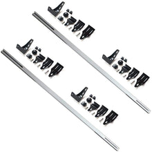 Ai CAR FUN Black Universal Roof Rack Cross Bar Top Roof Rail Luggage Cargo Rack Rails Carrier Rack Frame for Car SUV Pickup Truck