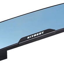KITBEST Rear View Mirror, Anti Glare Rearview Mirror Interior Clip on Panoramic Car Convex Wide Angle Rear View Mirror to Reduce Blind Spot and Antiglare Effectively