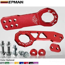 Epman CNC Billet Aluminum Front+Rear Tow Racing Bumper Hook Towing Kit TR-TH01Q (Black)