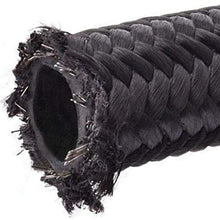 Universal Fuel Line Hose Ends Stainless Steel Braided Oil Gas Fuel Line Hose 20Ft 6AN Black