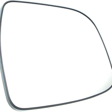 Mirror Glass For 2014-2018 Nissan Rogue Left With Backing Plate