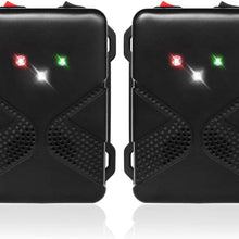 Loraffe Battery Operated LED Rat Strobe Light Electronic Ultrasound Device Keep Mice Away from Your Car Engine Truck Garage Attic Basement Warehouse Shed Under Hood Rodent Defense Vehicle Protection