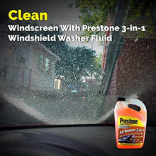 Centaurus AZ Prestone Deluxe 3 in 1 Windshield Washer Fluid, Washer Cleaner, De-icer, Bug Wash, Removes Insect Deposits and Road Grime, Improves Driving Visibility, 1 Gal Chemical Resistance Gloves