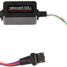 Terisass 2 Pcs 12V LED Decoder Load Resistor LED Decoder T20 7440 7443 LED Decoder Warning Error Canceler