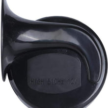 Akozon Motorcycle Snail Horn Universal 12V 110dB 510HZ Motorcycle Electric Snail Horn High Loud Voice Speaker