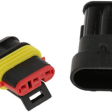 ESUPPORT 10 X 2 Pin Way Car Waterproof Electrical Connector Plug Socket Plug Kit Wire AWG Gauge Marine Terminals