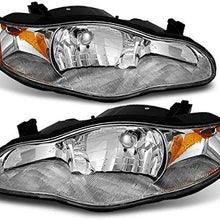 For Chevy Monte Carlo [OE Style] Chrome Headlights Replacement Driver/Passenger Head Lamps Pair New